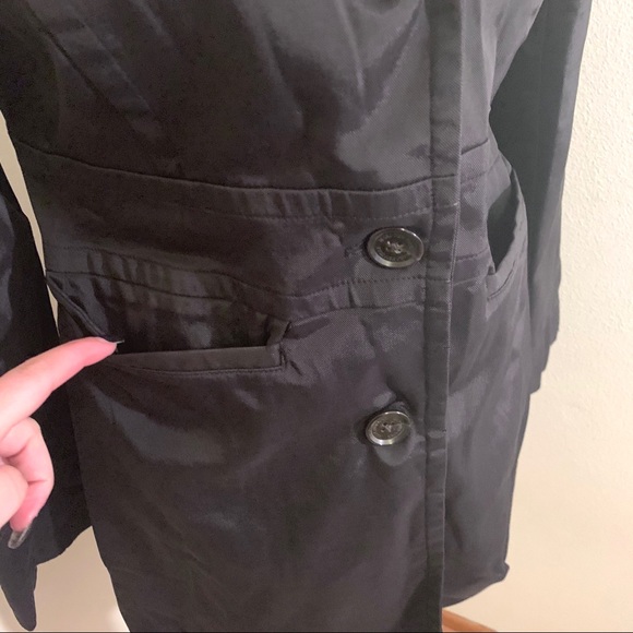 Marc New York Long 3 Button Front Closure Coat - Picture 3 of 7